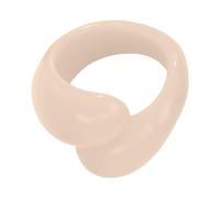 omiinitio Anillos geométricos irregulares coloridos de doble gotita cómodos de llevar anillos para las mujeres accesorios de joyería de moda para fecha y noche, como se describe