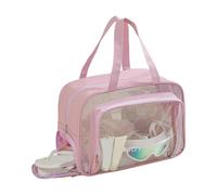 omiinitio Bolsa de Deporte Impermeable con Múltiples Compartimentos Almacenamiento de Zapatos Seco Mojado Separación PVC Bolso Viajes Playa Impermeable Fitness Bolsa de Viaje, morado