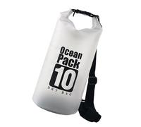 omiinitio Bolsa seca impermeable flotante diseño transparente almacenamiento para deportes acuáticos camping senderismo con correa ajustable PVC transparente seco, 10 litros.