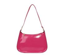 omiinitio Bolso De Hombro Contemporáneo Con Cremallera. Elegante Bolso De Hombro De Anexo De Cuero PU Para Mujeres. Cuero PU, b