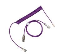 omiinitio Cable en espiral para teclados mecánicos USB C a USB A para un dispositivo de escritorio mejorado y gestión de cables, conectores desmontables