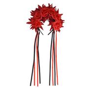 omiinitio Diadema decorativa de crisantemo ligero, cómoda diadema para horas durante las celebraciones de Halloween, fiestas de Halloween, adornos para el cabello