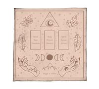 omiinitio Elegante Mantel De Terciopelo Esteras De Probabilidad Portátil Con Obras De Arte Místico Para Meditaciones Espirituales Y Decoración Del Hogar Paño Colorido Tarot