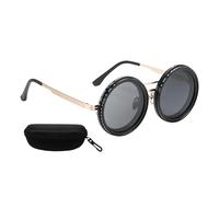 omiinitio Gafas de sol regulables regulables redondas polarizadas al aire libre huyeron