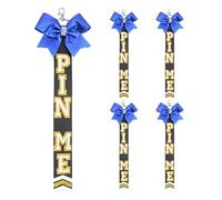 omiinitio Juego de 5 llaveros con temática de alegría, accesorios para mochila, pin, cinta, colgante para equipo y fiesta de la amistad, regalos para deportistas