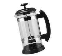 omiinitio Máquina de café premium con marco de acero inoxidable y filtro fácil de crean de vidrio para la elaboración de cerveza casera prensa francesa cafetera de acero inoxidable y vidrio