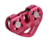 omiinitio Mosquetón compacto con ruedas de escalada para exteriores táctico de seguridad para actividades al aire libre y viajes mosquetón pesado