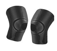 omiinitio Rodillera elástica con estabilizadores ajustables rótula para hombre y mujer, fitness, correr, prevención de lesiones, protección de rodilla que absorbe la humedad