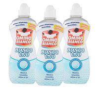 Omino Bianco - Additivo Lavatrice Bianco Vivo en Gel per Bucato, Azione Sbiancate, Specifico per i Tessuti Bianchi, 1000 ml x 3 Flaconi##*-