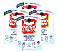 Omino Bianco - Aditivo Lavadora Blanco Vivo 5 Acciones en 1 en polvo para colada, quitamanchas e higienizante, 500 g x 4 unidades