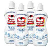 Omino Bianco - Aditivo Lavadora Blanco Vivo 5 Acciones en 1 para colada, Extra quitamanchas e higienizante, 900 ml x 4 unidades