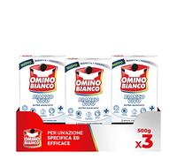 Omino Bianco - Aditivo Lavadora Blanco Vivo en Polvo para Colada, Acción Blanqueada, Específico para Tejidos Blancos, 500 g x 3