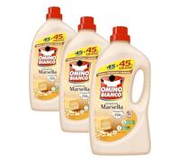 Omino Bianco Detergente Líquido Marsella 45 Dosis + 45% Gratis, 2640ml (Paquete de 3)