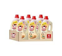 Omino Bianco - Detergente líquido para lavadora, aroma fresco con esencia corazón de Marsella, 240 lavados, 2000 ml x 6 paquetes
