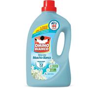Omino Bianco - Detergente para lavadora líquida, 44 lavados, respeta los colores y tejidos, fresco perfume con esencia de almizcle blanco, 1760 ml