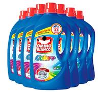 Omino Bianco - Detergente para lavadora líquido Color+, específico para prendas de colores, tecnología ahorra colores y captura el gris, 52 lavados, 2600 ml x 7 paquetes