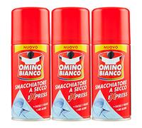 Omino Bianco - Producto específico para eliminar manchas intensas, quitamanchas en seco Expess, acción inmediata sin manchas, 3 botellas x 125 ml