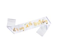 OMISS Perfect White and Gold It' s My 50th Birthday - Enjoy Your Birthday (50th)