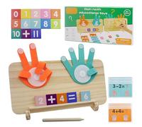 OMJMYY Juguete de Matemáticas de Madera Juguetes Montessori Matemáticas Niños 3-6 Años Contando Juego de Aprendizaje Juguete Educativo Regalo Ideal para Niños y Niñas Aprender a Sumar y Restar