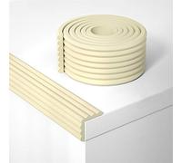 Ommda Protectores Para Esquinas y Bordes Protectores Esquinas Bebes Espuma Protector Bordes Muebles Goma para Bebe Protecciones Borde 6m y 10 Protector de Esquinas Forma de W beige