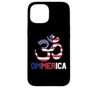 Ommerica OM Yoga Bandera Americana 4 de Julio Yogi Yogini Carcasa para iPhone 15