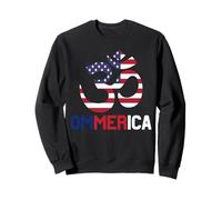 Ommerica OM Yoga Bandera Americana 4 de Julio Yogi Yogini Sudadera