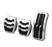 OMNHGD Accesorios Repuesto duraderos 2/3 Piezas De Pedales De Reposapiés, Tapas De Pedal, Cubierta De Pedal De Acelerador De Gas De Freno De Embrague Manual para Volvo V50 2004-2012(Style2(MT))