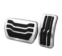 OMNHGD Accesorios Repuesto duraderos 2/3 Piezas De Pedales De Reposapiés, Tapas De Pedal, Cubierta De Pedal De Acelerador De Gas De Freno De Embrague Manual para Volvo V50 2004-2012(Style1(AT))