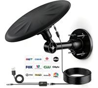 Omni - Antena de TV direccional para exteriores, para Smart TV, color negro, L