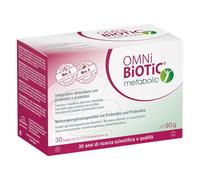 OMNi BiOTiC metabolic | 30 Bolsas de 3g | Suplemento Alimenticio con Probióticos y Prebióticos | Para un intestino "en forma"| Polvo | Con 7 cepas probióticas vivas y activas | Vegano | Sin OGM |