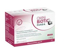 OMNi BiOTiC Panda, 30 porciones (90 g), 4 cepas bacterianas, 3 mil millones de gérmenes por dosis diaria, polvo, vegano, sin gluten, sin lactosa, para uso diario, adecuado para madre y niño