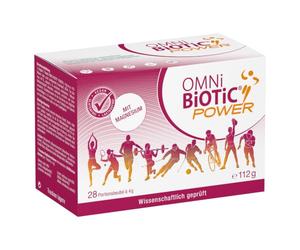 OMNi BiOTiC Power | Para un día enérgico | 28 porciones (112 g) | 6 cepas de bacterias | Polvo | Vegano | Para uso diario | Sabor naranja sanguínea