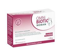 OMNi BiOTiC WOMAN | Desarrollado para mujeres | 4 cepas bacterianas | 10 mil millones de gérmenes por dosis diaria | Polvo | Vegano - Sin gluten - Sin lactosa | Para uso diario - Fácil de beber | 14