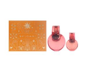 Omnia Coral by Bvlgari for Women - Set de regalo en aerosol EDT de 3,4 oz, 0,5 oz