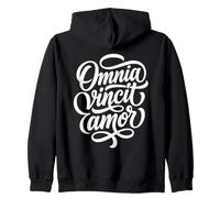 Omnia Vincit Amor Cita de Amor de Escritura Latina Sudadera con Capucha
