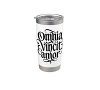 Omnia Vincit Amor El amor latino conquista todo Vaso térmico de acero inoxidable de doble pared