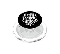 Omnia Vincit Amor Love Prevalecerá Guión gótico PopSockets PopGrip para MagSafe