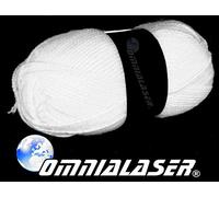 OmniaLaser OL-UVWOOLWHITE Lana reactiva a las luces de Wood, UV, Glow Party Ovillo de flúor, blanco