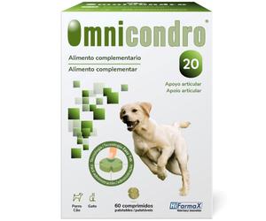 Omnicondro 20 - Soporte articular para perros y gatos - Cantidad: 60 comprimidos