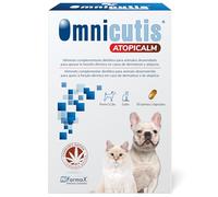 Omnicutis Atopicalm Hifarmax - Complemento Alimenticio con Omega 3, Zinc y Biotina | Apoya la Salud de la Piel en Mascotas con Dermatosis | Vitaminas para Perros y Gatos, 30 Cápsulas