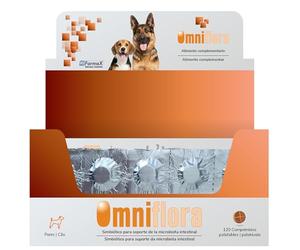 Omniflora Hifarmax - Prebiótico y Probiótico para Perros | Suplemento Digestivo con Probióticos para Perros | Apoyo Gastrointestinal | Complemento Alimenticio para la Flora Intestinal, 120 Comprimidos