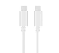 OMNIHIL Cable USB tipo C a tipo C blanco de 10 pies compatible con micrófono híbrido de podcast Shure MV7+