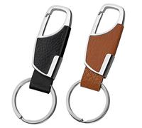 Omnikryp 2 Piezas Llavero Coche, Llavero para Coche, Diseño Minimalista Original, Universal Cordón para Car Llave Fob, Abalorio Compatible