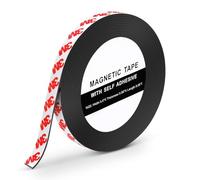 Omnikryp Cinta Magnética Autoadhesiva Fuerte, Rollo de Cinta Magnética Flexible A+B, Cortable e flexible, para Mosquiteras, Proyectos de Bricolaje y Más (2 m)