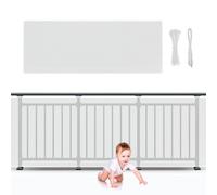 Omnikryp Red Seguridad Niños, 2m x 78cm Red de Seguridad para Balcones y Escaleras con Cordón de Nailon, Cordón y Hebilla, Robusta y Ajustable Malla Protectora, para Niños y Mascotas(Blanco)