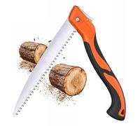 Omnikryp Sierra Plegable, Sierra de Podar en SK5 Acero Carbono, Diseño de Dientes Afilados, Serrucho de Jardín Antideslizante, Serrucho de Mano para Arboles Madera Camping Jardinería Holzbearbeitung