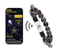 Omniorna NFC - Pulsera del zodiaco Aries con horóscopo diario en tiempo real, joyería de piedra natal de astrología personalizada, diseño de nudo ajustable para los 12 signos del zodiaco, regalo