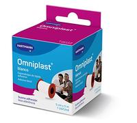 Omniplast: Esparadrapo Resistente para la Sujeción de Apósitos y Vendajes; Blanco; 5mx5cm
