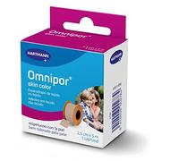 Omnipor, Esparadrapo de Tela Resistente, Pre-Tape para la Sujeción de Apósitos y Vendajes, Espadrapo Hipoalargénico y Resistente al Agua, Cinta Quirurgica, Color Carne (2,5cm x 5m)