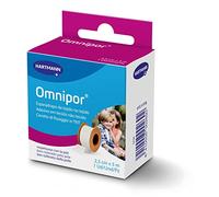 Omnipor, Esparadrapo de Tela Resistente, Pre-Tape para la Sujeción de Apósitos y Vendajes, Espadrapo Hipoalargénico y Resistente al Agua, Cinta Quirurgica, Color Blanco (2,5cm x 5m)